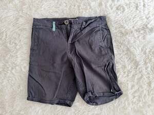 Jetty Chino Walk Shorts Charcoal Grey Size 28